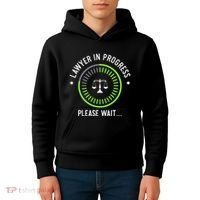 Funny Lawyer In Progress Gift T Law School Apparel Kids Hoodie thumb 4