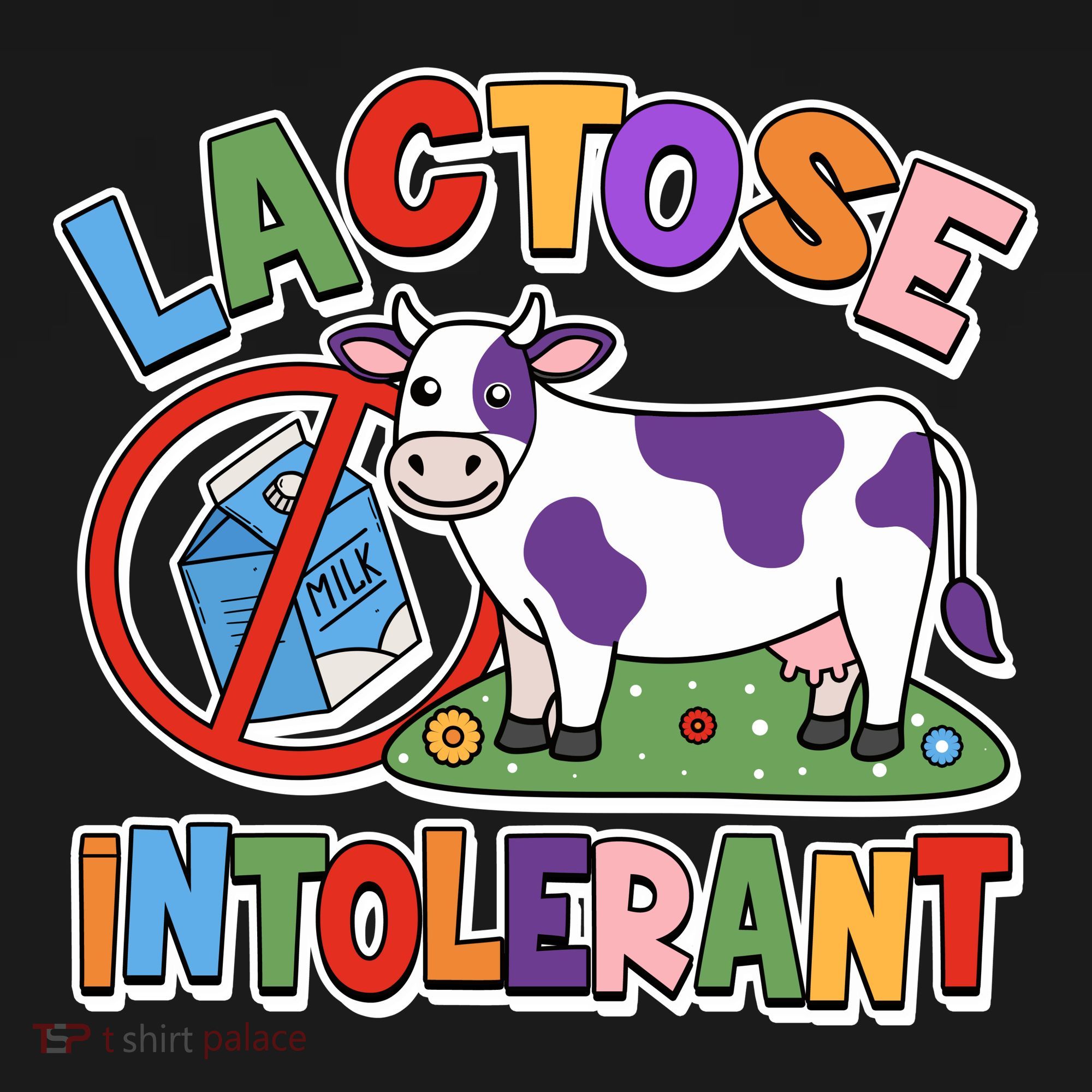 Funny Lactose Intorerant Cow Doggie Tank