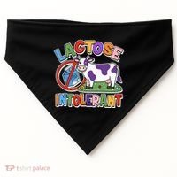 Funny Lactose Intorerant Cow USA-Made Doggie Bandana thumb 0