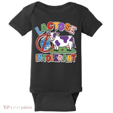 Funny Lactose Intorerant Cow Baby Bodysuit