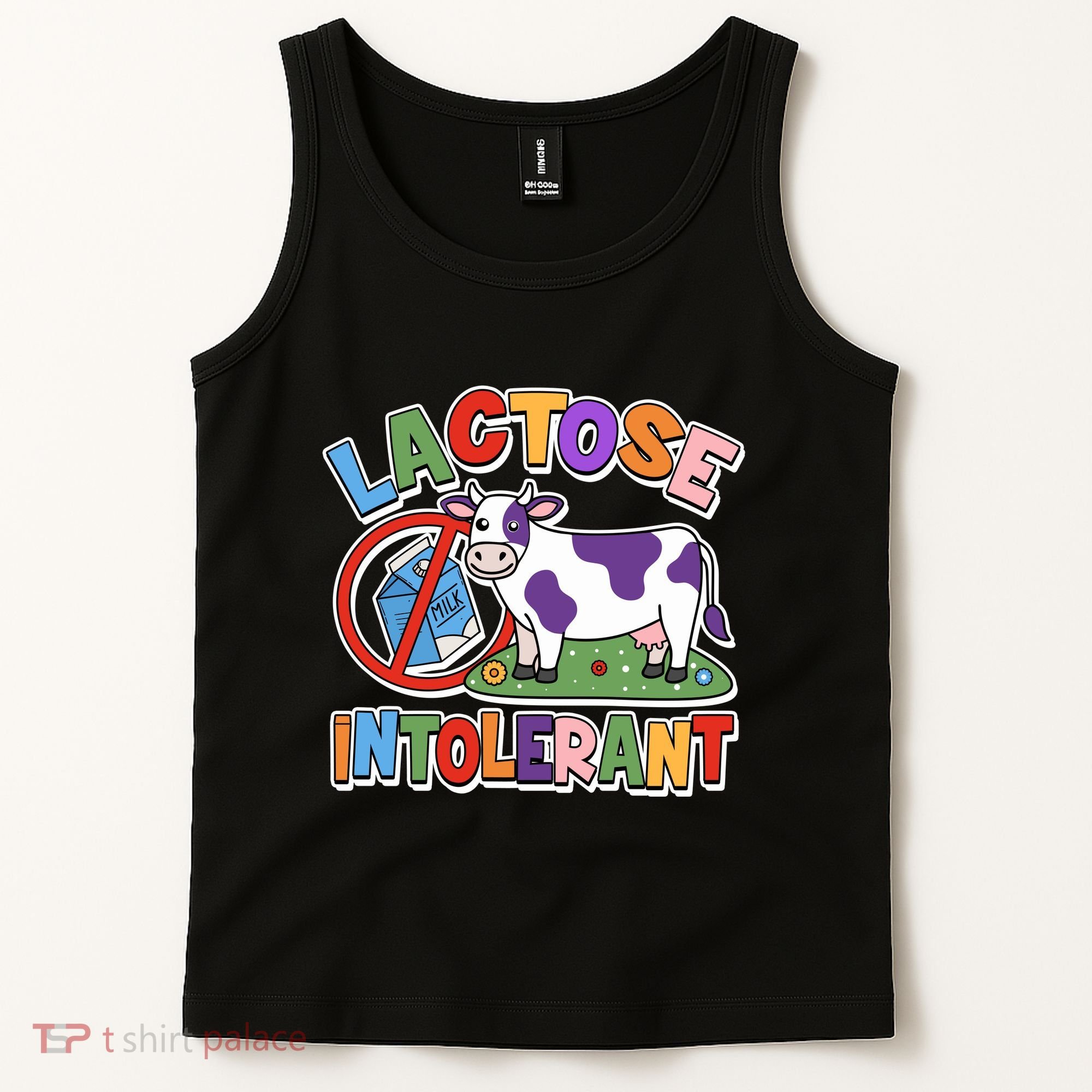 Funny Lactose Intorerant Cow Tank Top