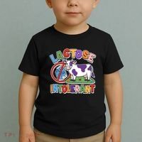 Funny Lactose Intorerant Cow Toddler T-Shirt thumb 2