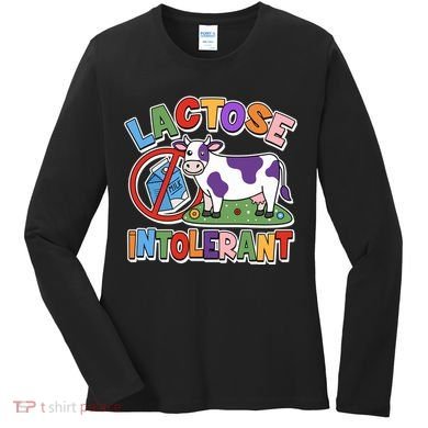 Funny Lactose Intorerant Cow Women's Long Sleeve Shirt