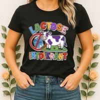 Funny Lactose Intorerant Cow Women's T-Shirt thumb 2