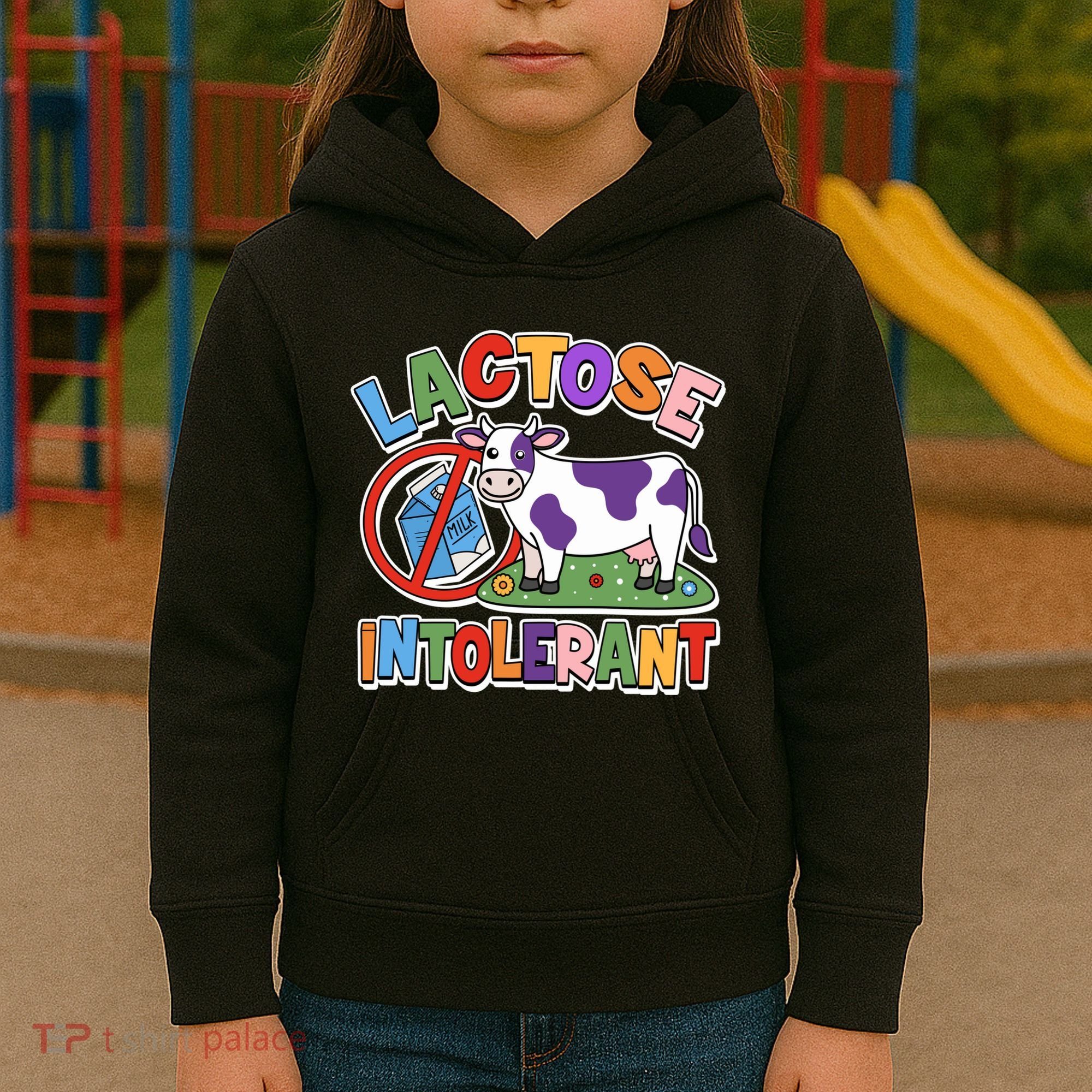 Funny Lactose Intorerant Cow Kids Hoodie