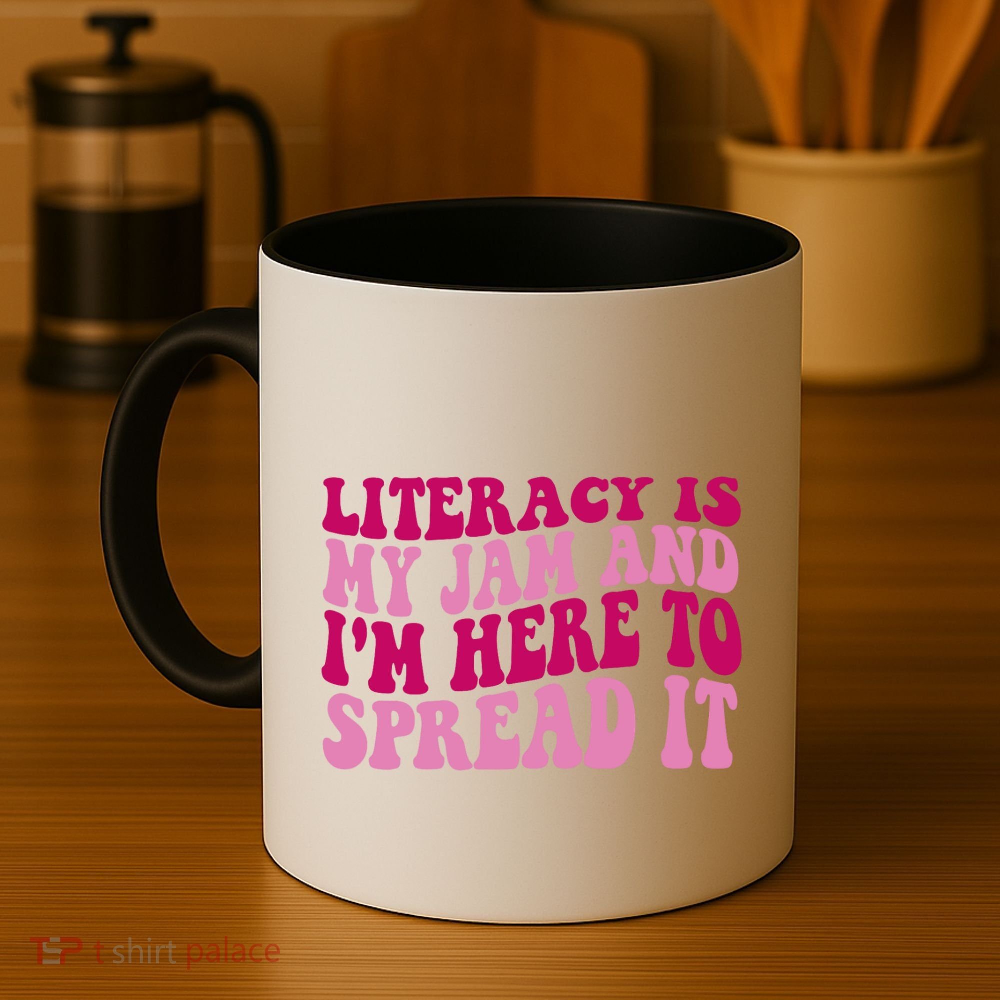 Funny Literacy Is My Jam And IM Here To Spread It Coffee Mug