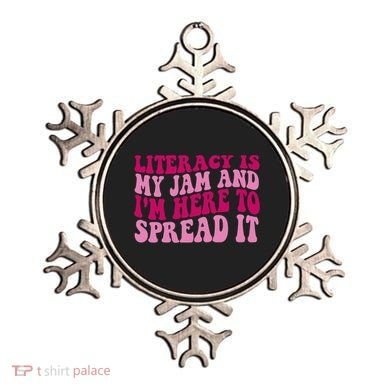 Funny Literacy Is My Jam And IM Here To Spread It Ornament