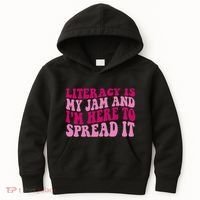 Funny Literacy Is My Jam And IM Here To Spread It Kids Hoodie thumb 0