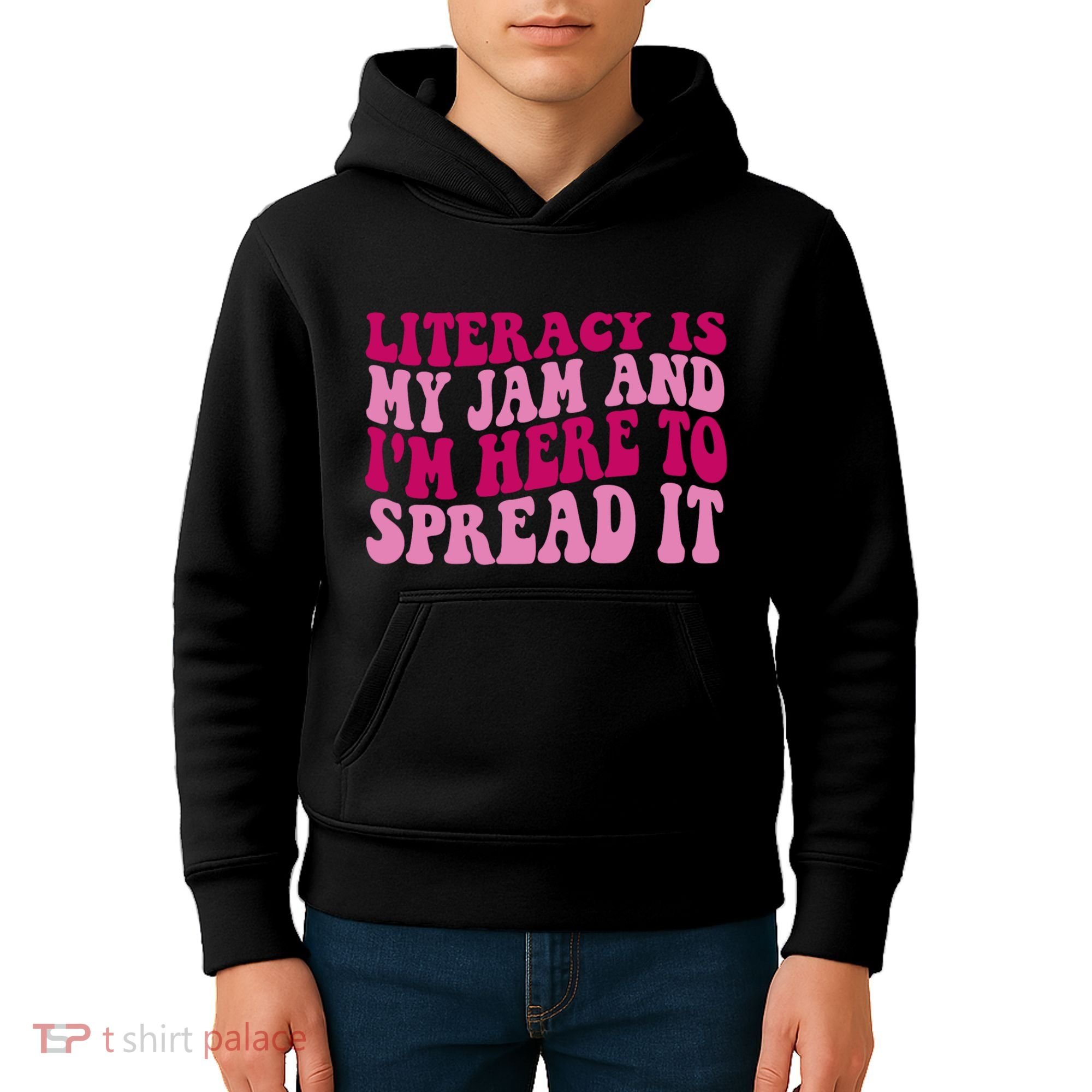 Funny Literacy Is My Jam And IM Here To Spread It Kids Hoodie