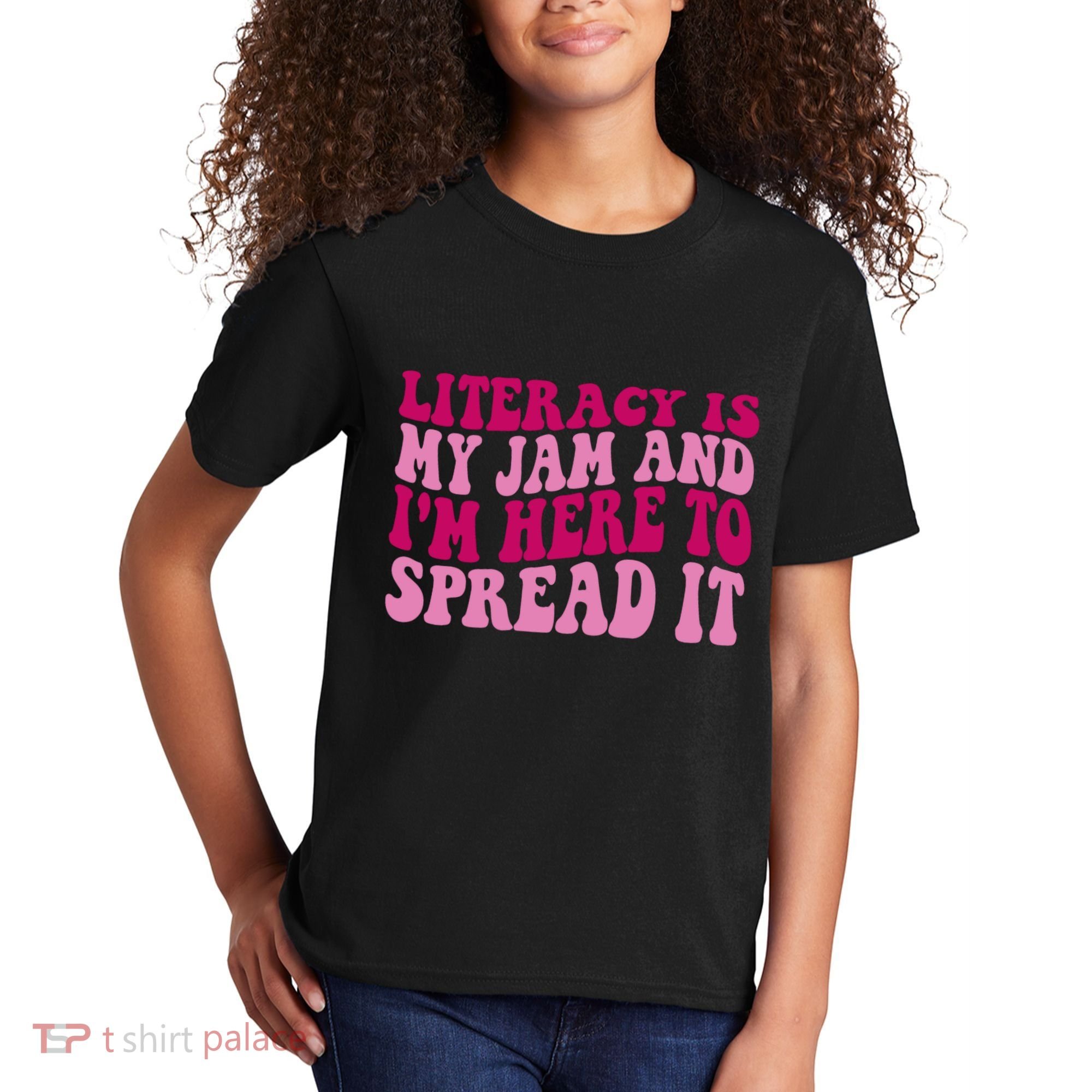 Funny Literacy Is My Jam And IM Here To Spread It Kids T-Shirt
