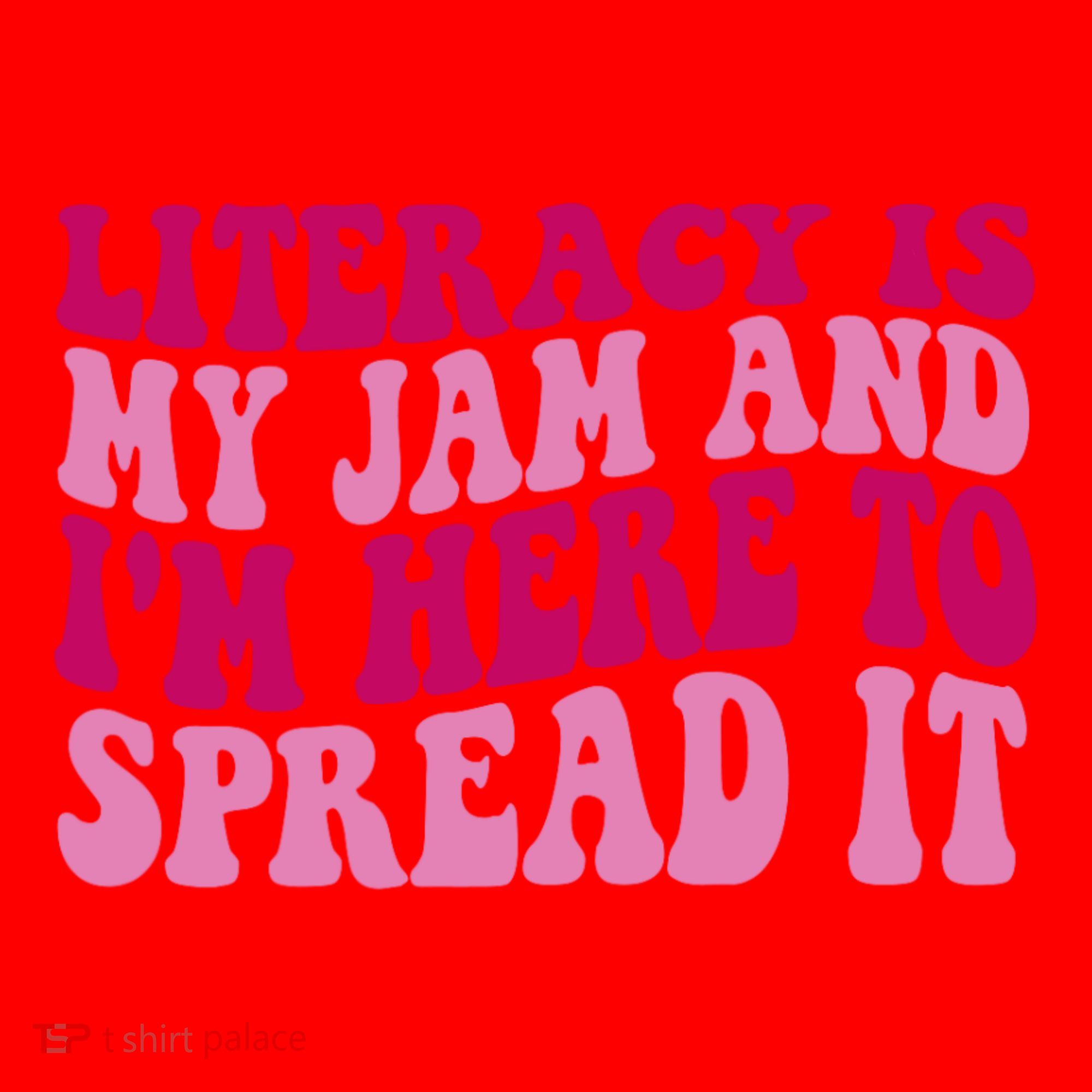 Funny Literacy Is My Jam And IM Here To Spread It Santa Hat