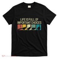 Funny Life Is Full Of Important Choices Vintage Golf Golfer T-Shirt thumb 0