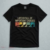 Funny Life Is Full Of Important Choices Vintage Golf Golfer T-Shirt thumb 5
