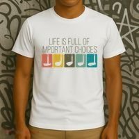 Funny Life Is Full Of Important Choices Vintage Golf Golfer T-Shirt thumb 3