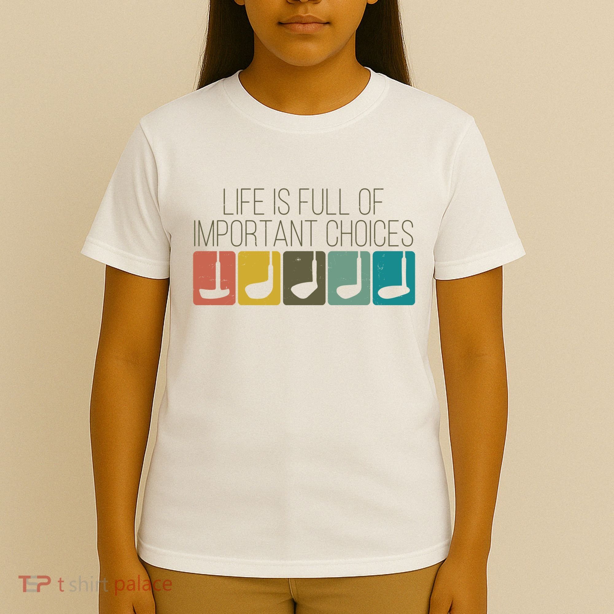Funny Life Is Full Of Important Choices Vintage Golf Golfer T-Shirt