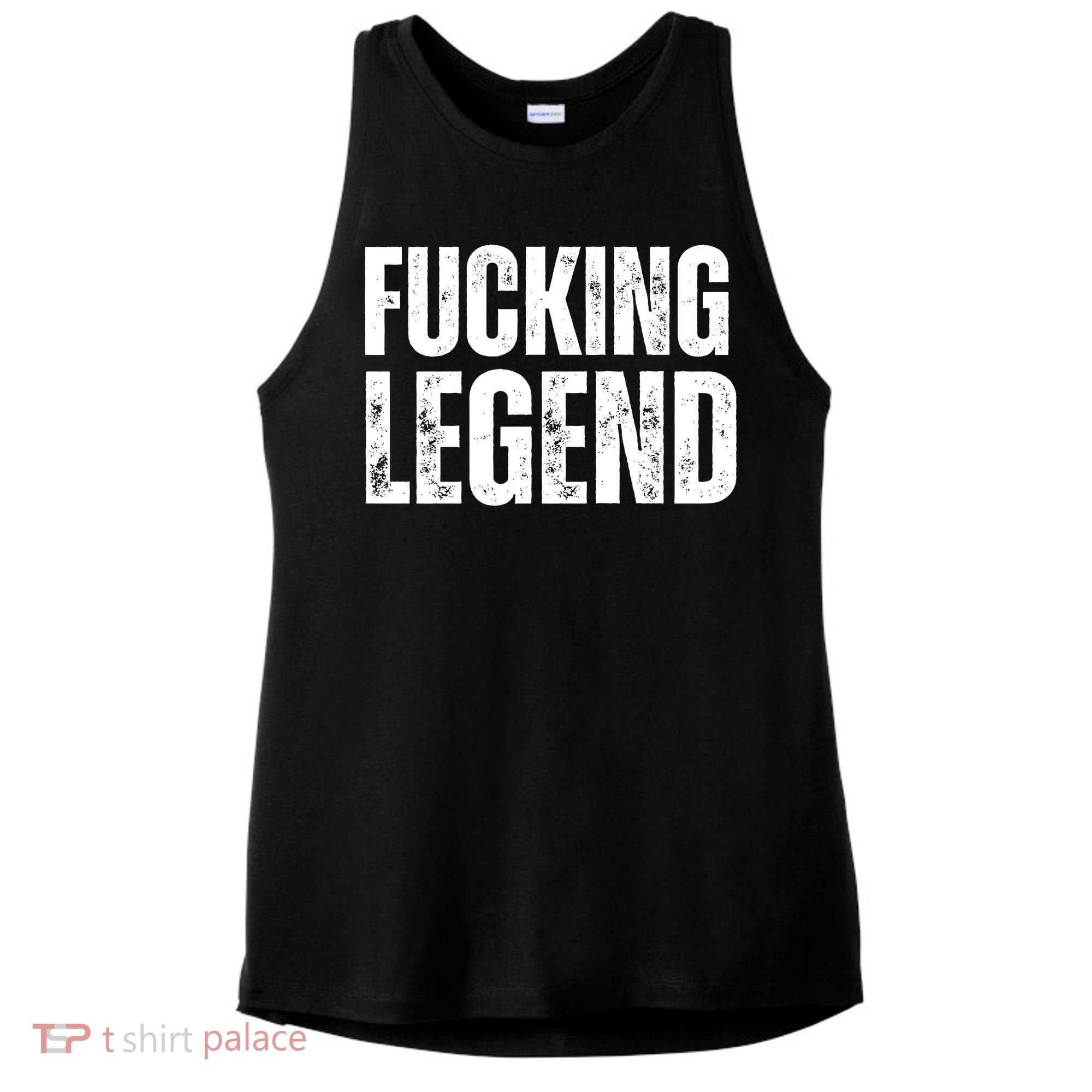 Fucking Legend Internet Social Media Insta Trending Ladies PosiCharge Tri-Blend Wicking Tank