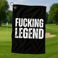 Fucking Legend Internet Social Media Insta Trending Golf Towel thumb 1