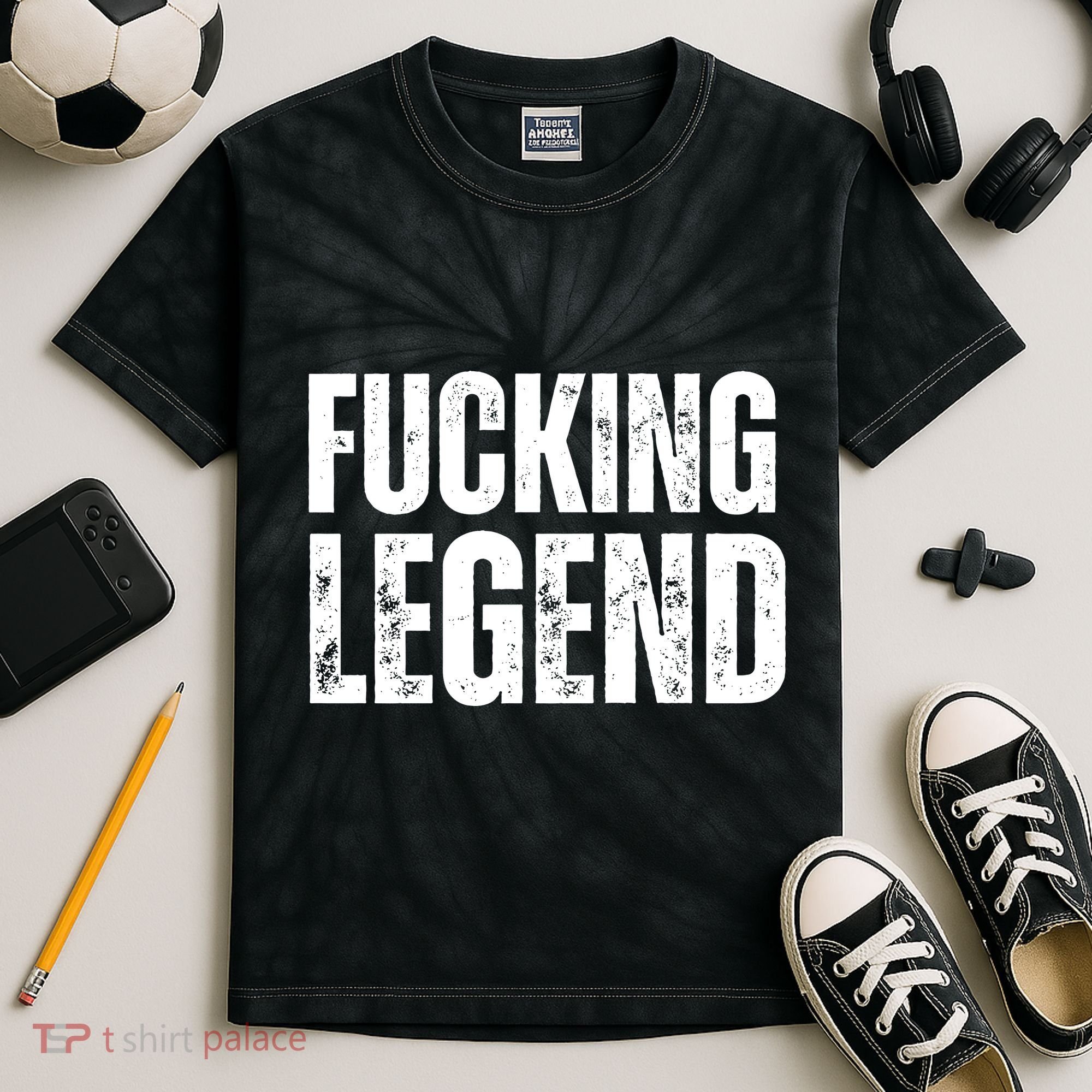 Fucking Legend Internet Social Media Insta Trending Kids Tie-Dye T-Shirt