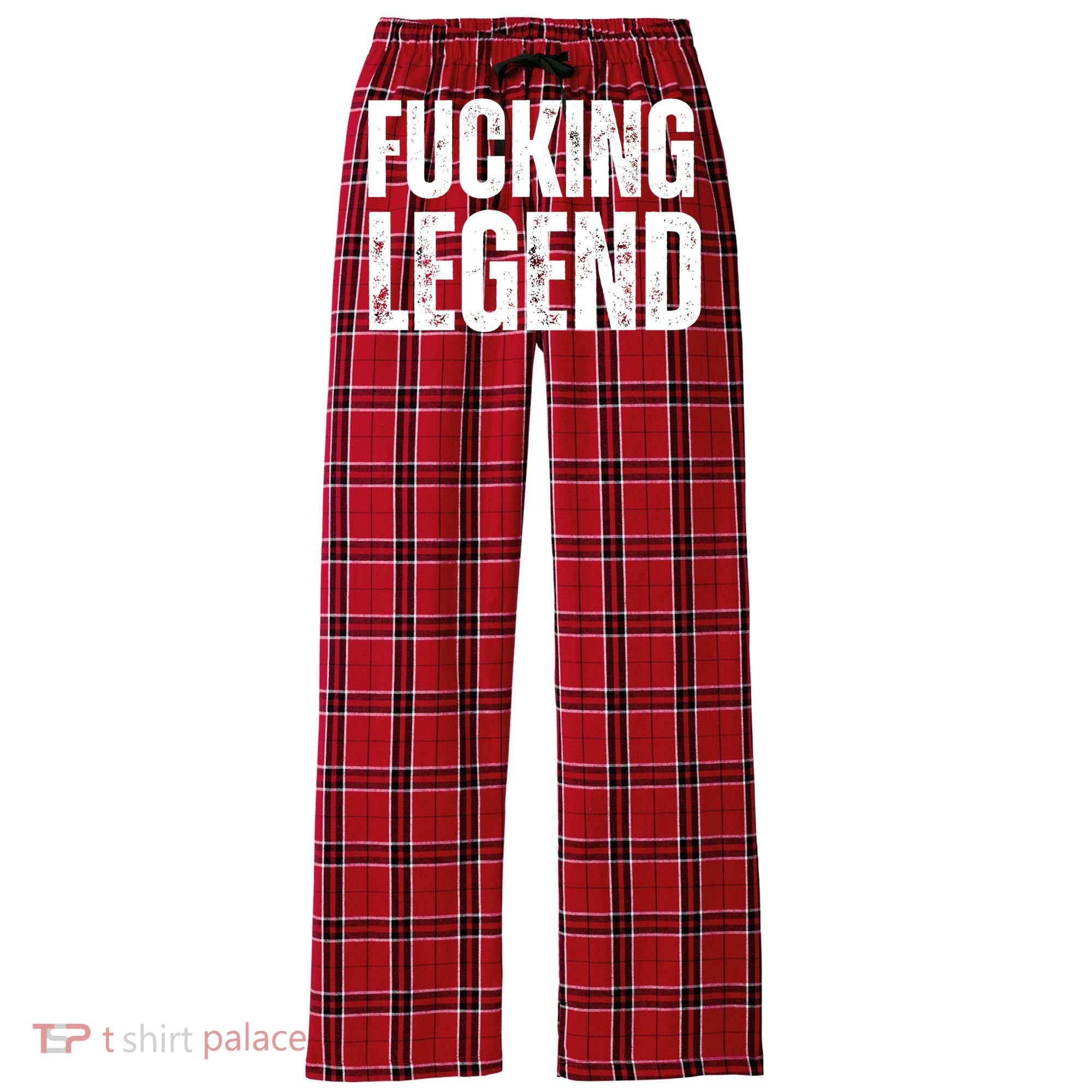 Fucking Legend Internet Social Media Insta Trending Women's Flannel Plaid Pajama Pants