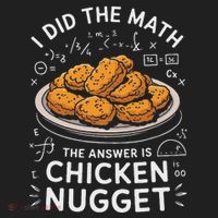 Food Lovers I Did The Math Answer Is Chicken Nugget Hat thumb 2
