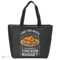 Food Lovers I Did The Math Answer Is Chicken Nugget Tote Bag thumb 0