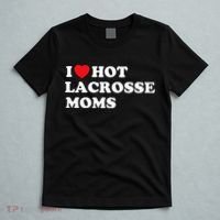 Funny Lax I Love Hot Lacrosse Moms T-Shirt thumb 5