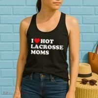Funny Lax I Love Hot Lacrosse Moms Women's Tank Top thumb 2