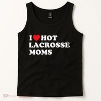 Funny Lax I Love Hot Lacrosse Moms Tank Top thumb 2