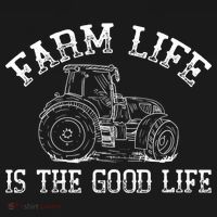 Farm Life Is The Good Life Farmer Tractor Ornament thumb 1