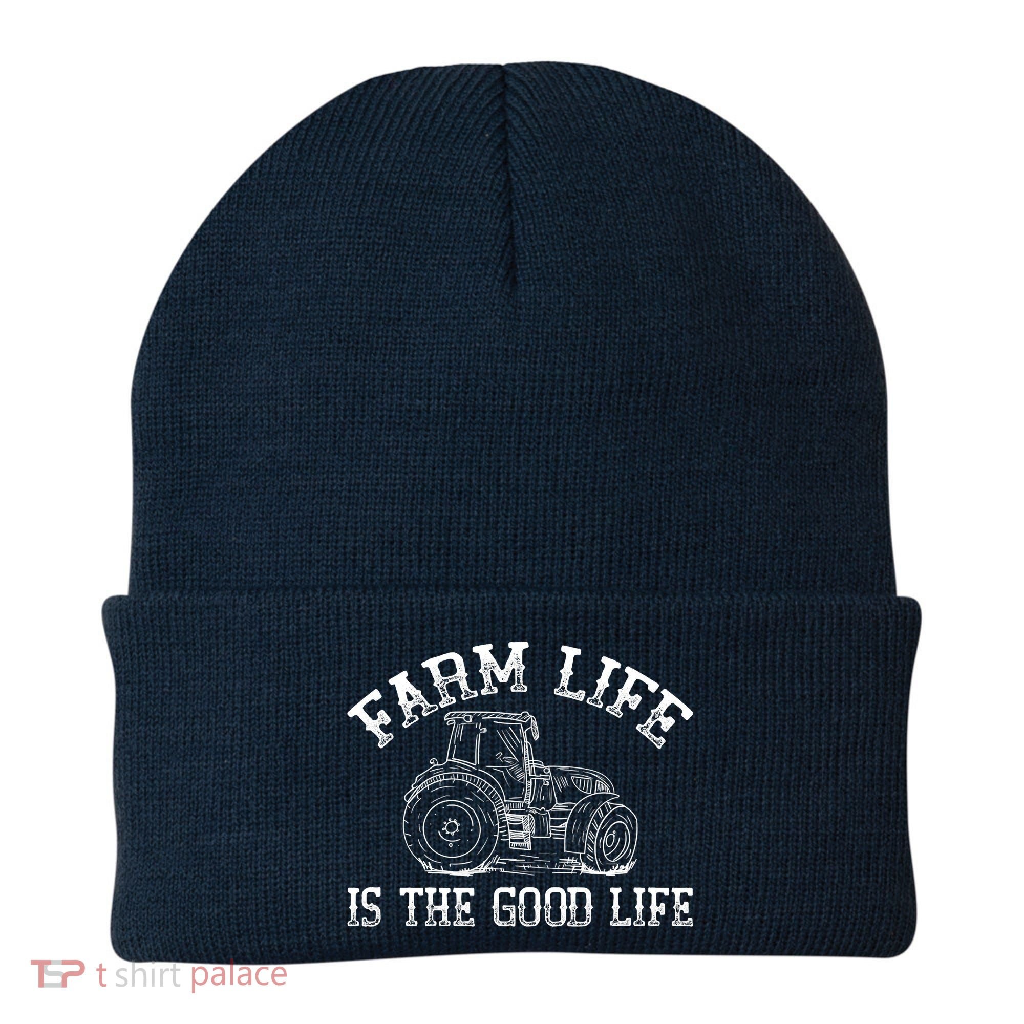 Farm Life Is The Good Life Farmer Tractor Beanie