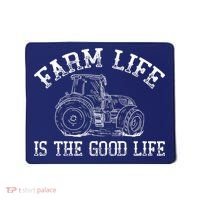 Farm Life Is The Good Life Farmer Tractor Mousepad thumb 0