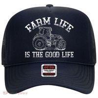 Farm Life Is The Good Life Farmer Tractor Hat thumb 0