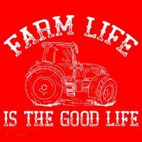 Farm Life Is The Good Life Farmer Tractor Santa Hat thumb 1