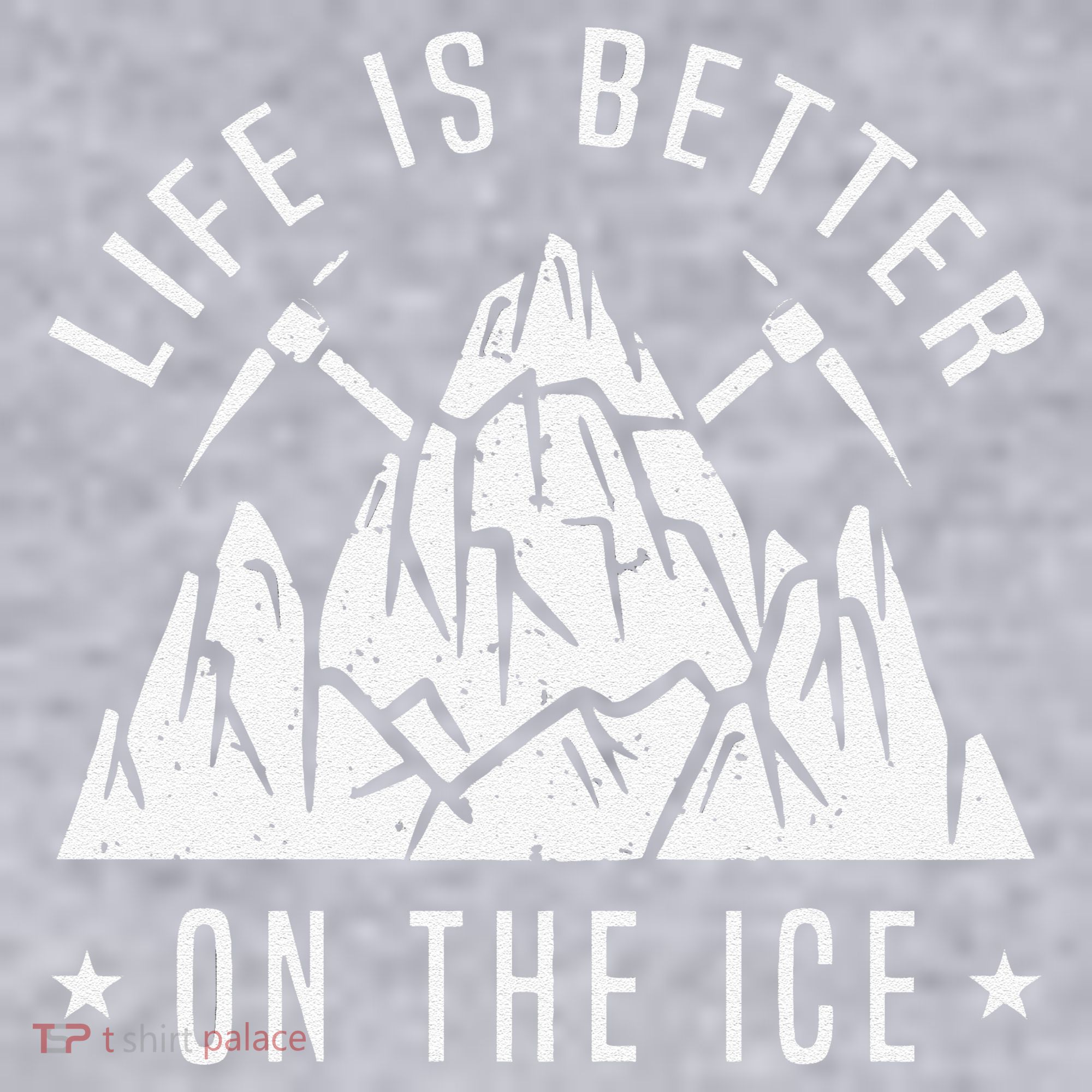 Funny Life Is Better On The Ice Mountaineering Snow Ice Climber Funny Women's Racerback Cropped Tank