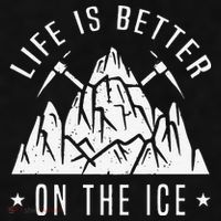 Funny Life Is Better On The Ice Mountaineering Snow Ice Climber Funny Ladies PosiCharge Tri-Blend Wicking Tank thumb 2