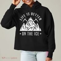 Funny Life Is Better On The Ice Mountaineering Snow Ice Climber Funny Ladies Heavyweight Boxy Pullover Hoodie thumb 0