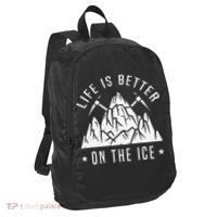 Funny Life Is Better On The Ice Mountaineering Snow Ice Climber Funny Port Authority Crush Ripstop Backpack thumb 1