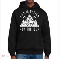 Funny Life Is Better On The Ice Mountaineering Snow Ice Climber Funny District V.I.T. Heavyweight Hoodie thumb 0