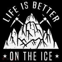 Funny Life Is Better On The Ice Mountaineering Snow Ice Climber Funny Kids Colorblock Raglan Jersey thumb 2