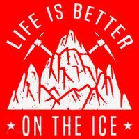 Funny Life Is Better On The Ice Mountaineering Snow Ice Climber Funny Santa Hat thumb 1
