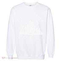 Funny Life Is Better On The Ice Mountaineering Snow Ice Climber Funny Garment-Dyed Sweatshirt thumb 0