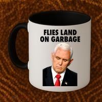 Flies Land On Garbage Mike Pence Debate Fly Coffee Mug thumb 2