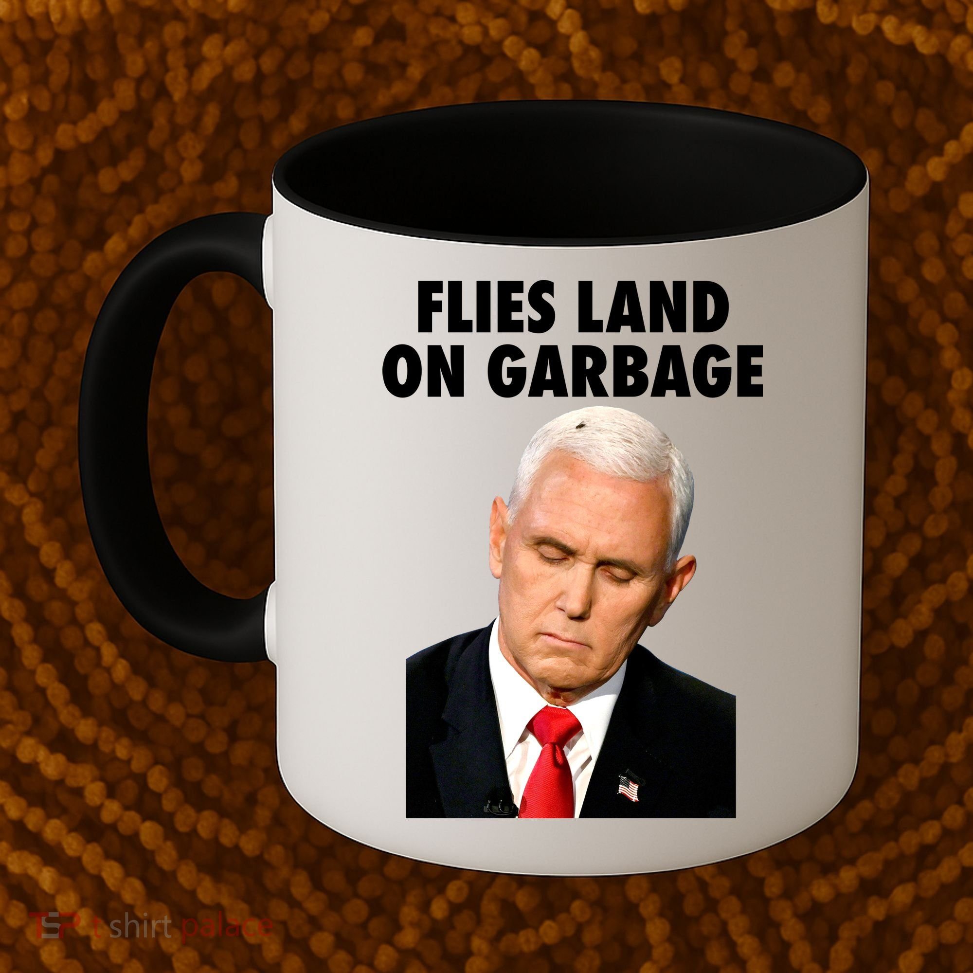 Flies Land On Garbage Mike Pence Debate Fly Coffee Mug