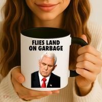 Flies Land On Garbage Mike Pence Debate Fly Coffee Mug thumb 3