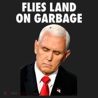 Flies Land On Garbage Mike Pence Debate Fly Golf Towel thumb 3