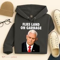 Flies Land On Garbage Mike Pence Debate Fly Hoodie thumb 4