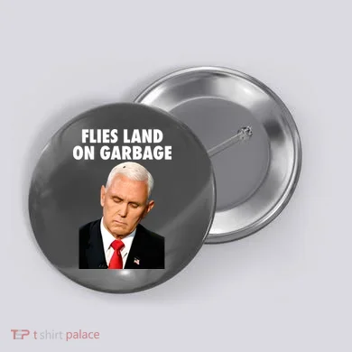 Flies Land On Garbage Mike Pence Debate Fly Button