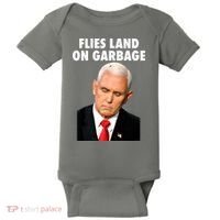 Flies Land On Garbage Mike Pence Debate Fly Baby Bodysuit thumb 0