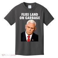 Flies Land On Garbage Mike Pence Debate Fly Kids T-Shirt thumb 0
