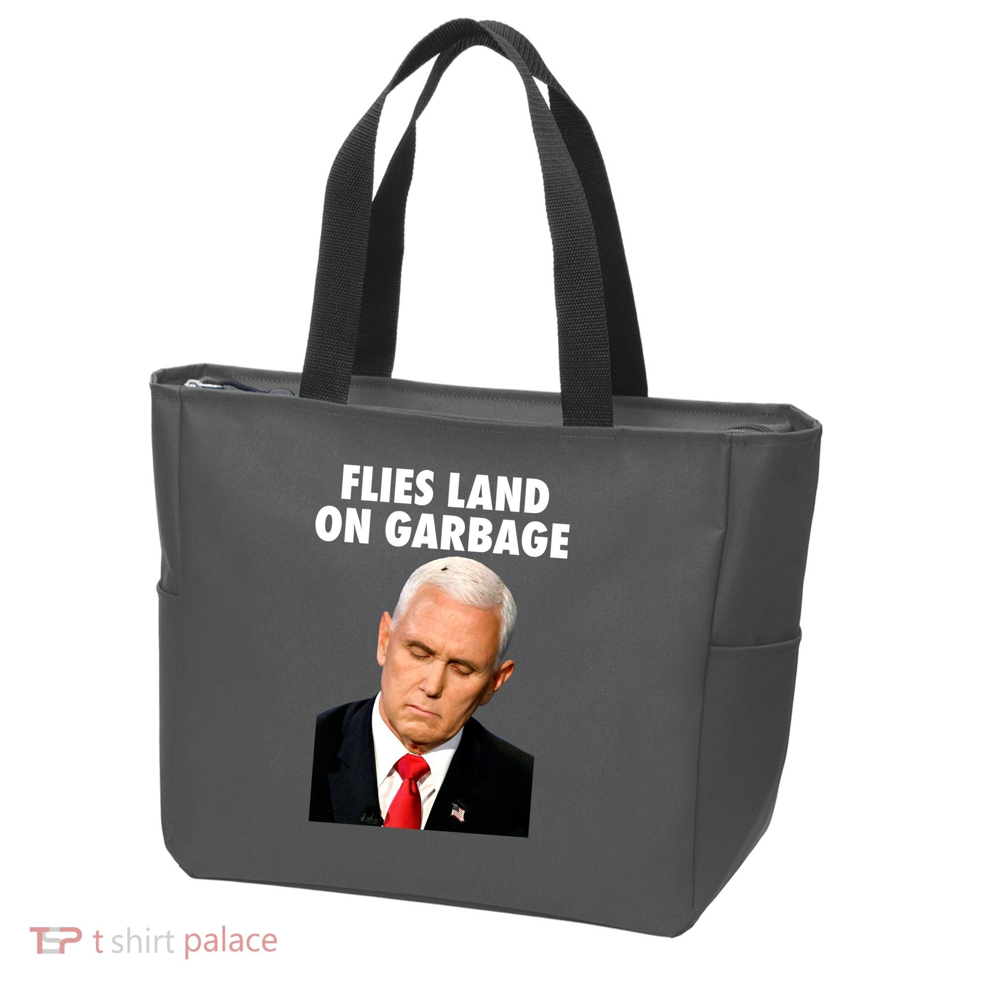 Flies Land On Garbage Mike Pence Debate Fly Tote Bag